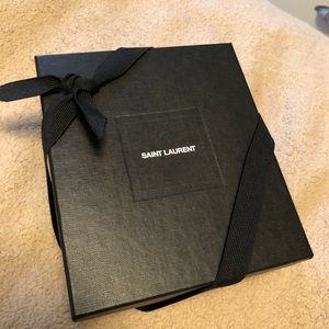 Brand new Ysl snap button flap card holder wallet